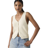 Gilet Donna Levi's - Helen Mini Boucle Vest - Bianco