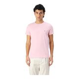 T-shirt Uomo Tommy Hilfiger - T-Shirt Stretch Slim Fit Tee - Rosa