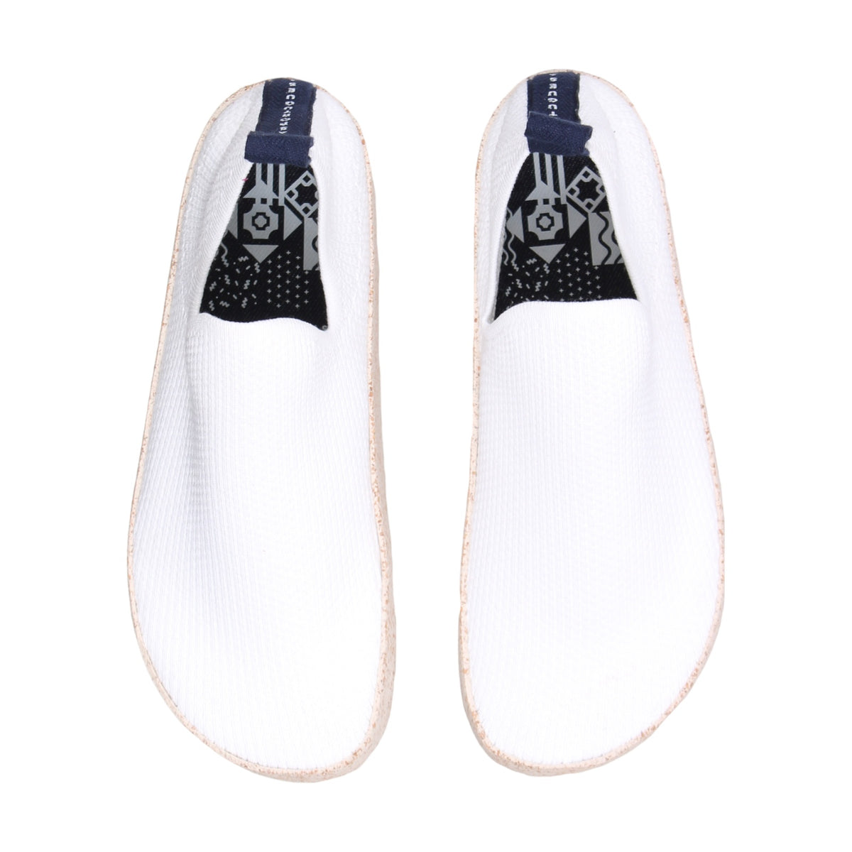 ASPORTUGUESAS P018281 Ciabatte Donna In Cotone Con Suola In Gomma - Tacco Piatto 4cm