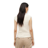 Cardigan Donna Tommy Hilfiger - Mid Gg Cable Vest Cardi - Beige
