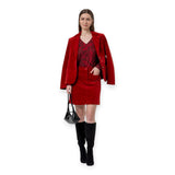 Gonne casual Donna Surkana - Minigonna tasche a toppa - Rosso