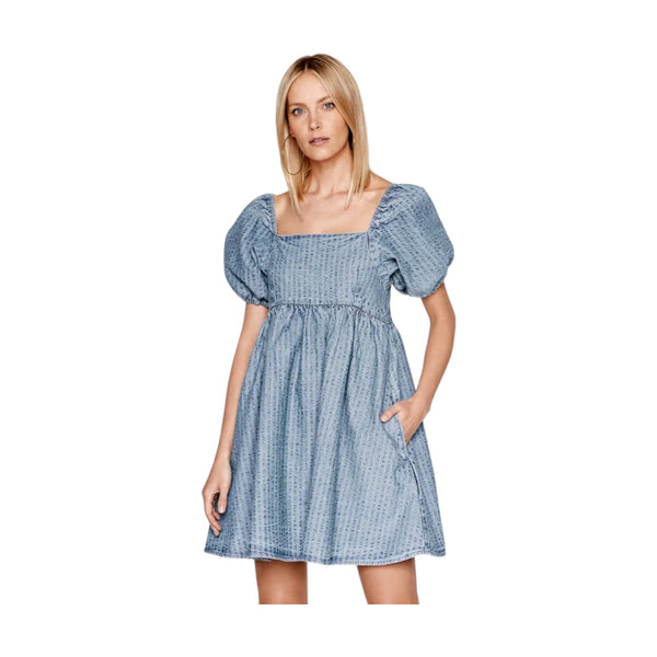 Vestiti casual Donna Levi's - Sage Denim Dress Sound Wave - Blu