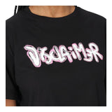 T-shirt Donna Disclaimer - Maglia Donna Crop In Jersey - Nero