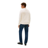 Maglie a manica lunga Uomo Tommy Hilfiger - Stripe Structure C Nk - Beige