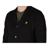 Cardigan Uomo Lyle & Scott - Cotton Merino V Neck Cardigan - Nero