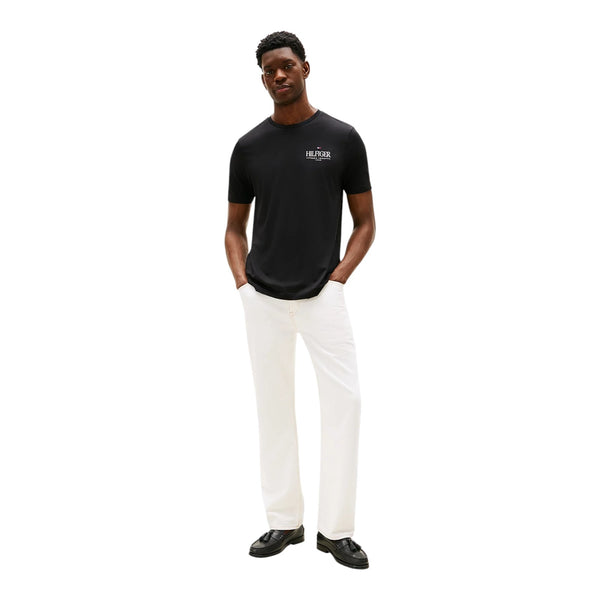 T-shirt Uomo Tommy Hilfiger - Hilfiger Stack Tee - Nero