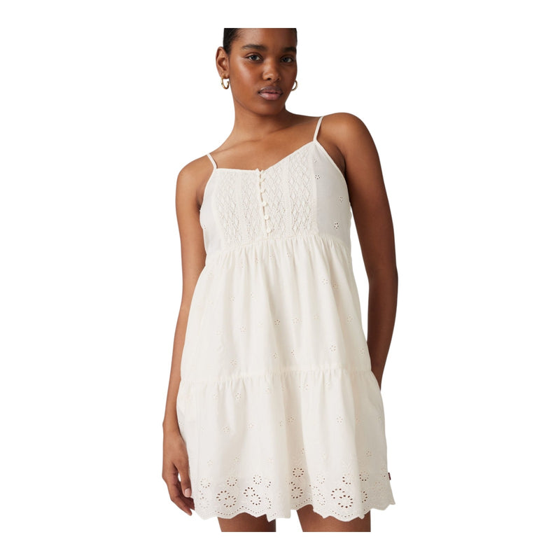 Vestiti casual Donna Levi's - Cora Sl Mini Dress Whisper White - Bianco