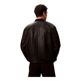 Giubbini Uomo Calvin Klein - Ls Faux Leather Bomber Jkt - Nero