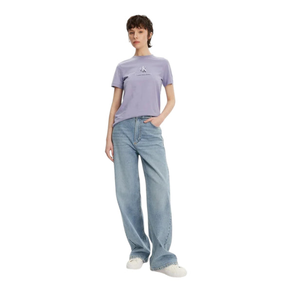 T-shirt Donna Calvin Klein - Shadow Graphic Regular Tee - Viola