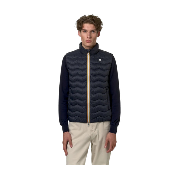 Gilet Uomo K-Way - Valen Quilted Warm - Blu