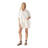 Pantaloncini Donna Levi's - High Baggy Short - Bianco