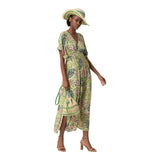 Altro (Vestiti) Donna Surkana - Abito midi con manica larga e scollo a V - Verde