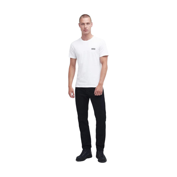 T-shirt Uomo Barbour International - Barbour International Small Logo Tee - Bianco