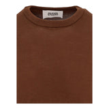 Maglie Uomo Alpha Studio - Girocollo M/L Cotone Crepe Urban Fit - Marrone