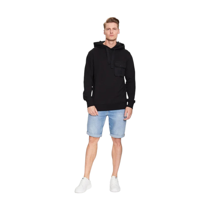 Felpe con cappuccio Uomo Calvin Klein - Mix Media Pocket Hoody - Nero