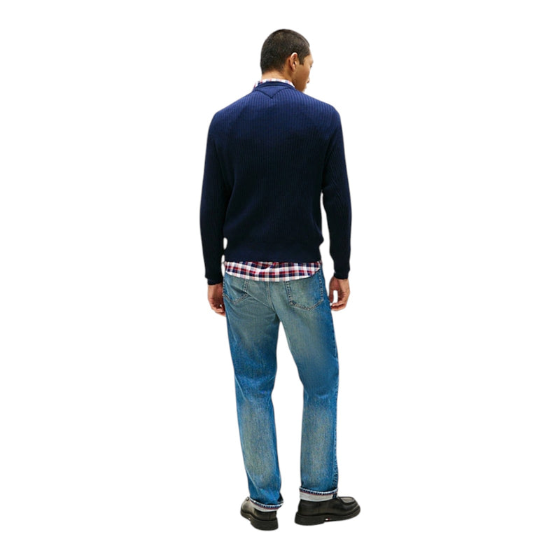 Maglie a manica lunga Uomo Tommy Hilfiger - Pima Ctn Cash Structure Crew - Blu