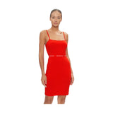 Vestiti casual Donna Calvin Klein - Logo Elastic Strappy Dress - Rosso