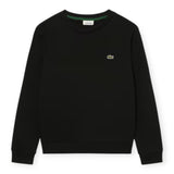 Felpe senza cappuccio Bambino Lacoste - Lcb Core Fleece Crew - Nero