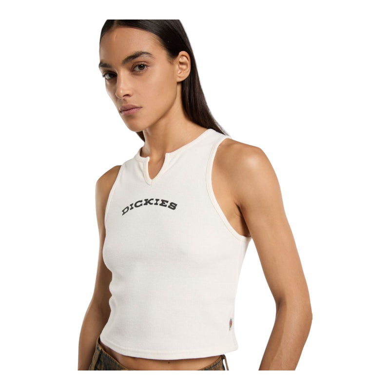Canotte e top Donna Dickies - V Neck Top W - Bianco