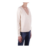 Cardigan Donna H2O Italia - Maglia Cardigan A Costine - Panna