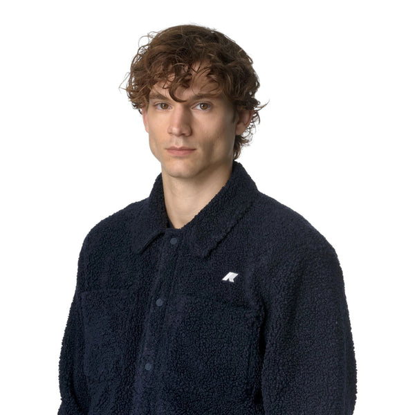 Giubbotti Uomo K-Way - Cameron Sherpa Polar - Blu