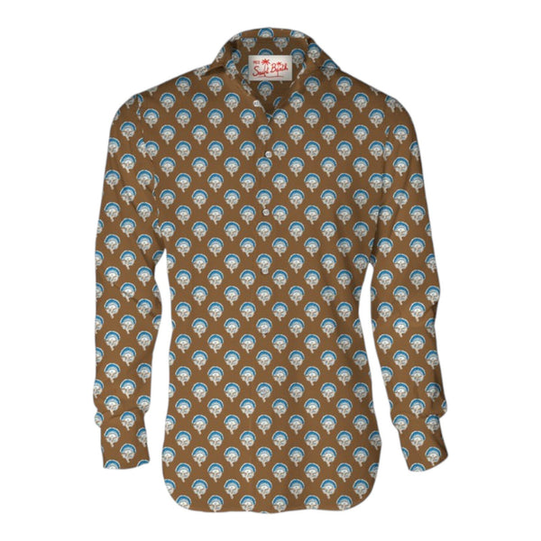 Camicie casual Uomo Mc2 Saint Barth - Sikelia Light Shirt - Marrone