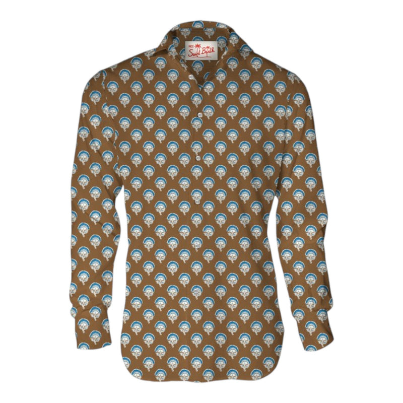 Camicie casual Uomo Mc2 Saint Barth - Sikelia Light Shirt - Marrone