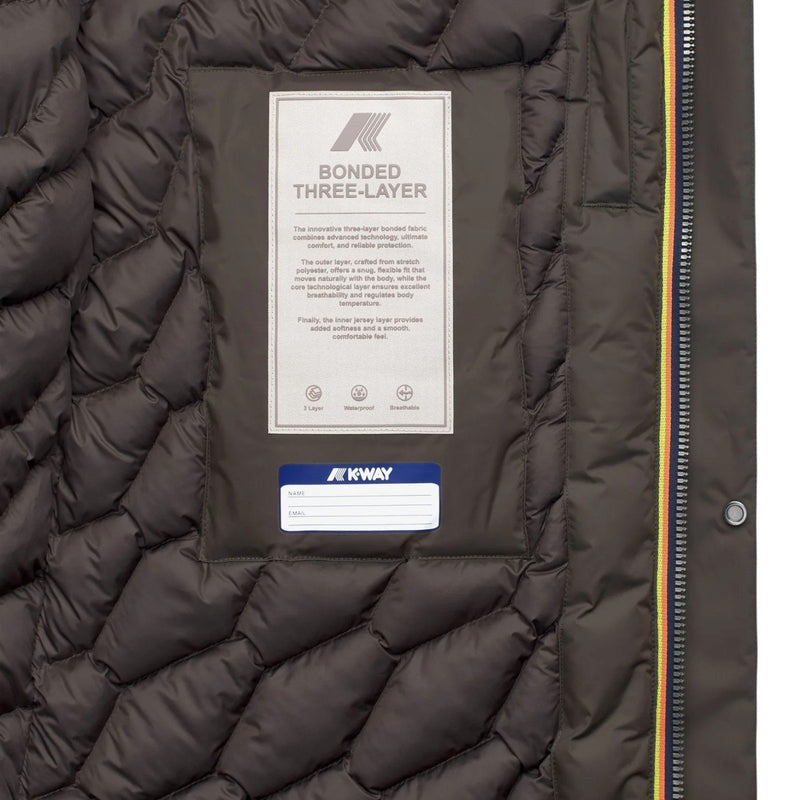 Giubbotti Uomo K-Way - Thomal Bonded Padded - Oliva