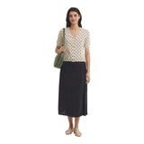 T-shirt Donna nice things - Short Sleeve Jacket Whit Pois - Beige
