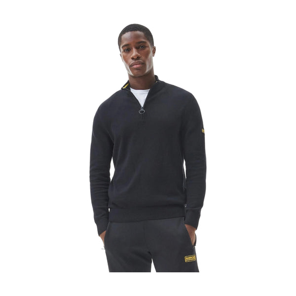 Maglioni Uomo Barbour International - Cotton Half Zip Knit - Nero