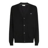 Cardigan Uomo Calvin Klein - Woven Label Cardigan - Nero