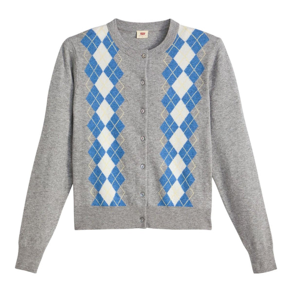 Cardigan Donna Levi's - Super Soft Crewneck - Grigio