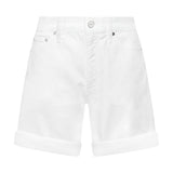 Bermuda Donna Calvin Klein - Denim Bermuda Short - Bianco