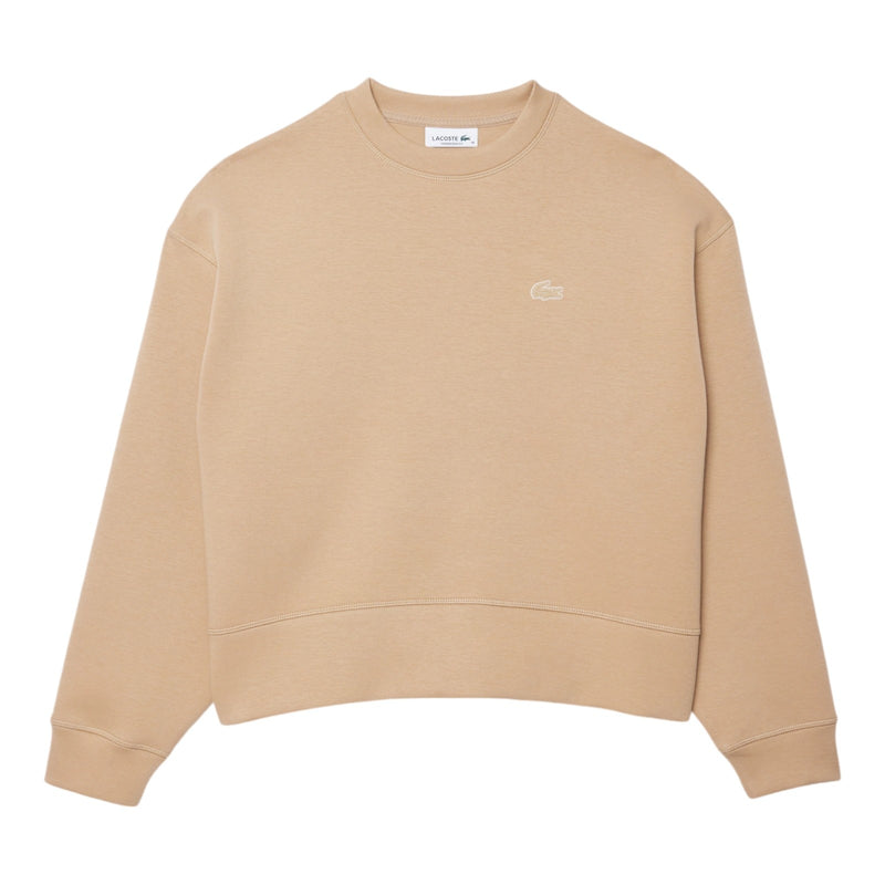 Felpe senza cappuccio Donna Lacoste - Sweatshirt - Beige