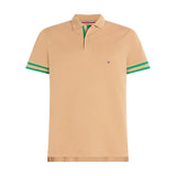 Polo Uomo Tommy Hilfiger - Monotype Cuff Slim Fit Polo - Beige