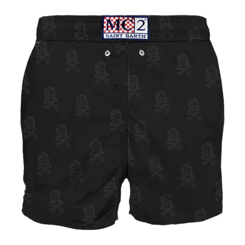 Pantaloncini e calzoncini Uomo Mc2 Saint Barth - Gustavia Placed Print Classic Swim Short - Nero