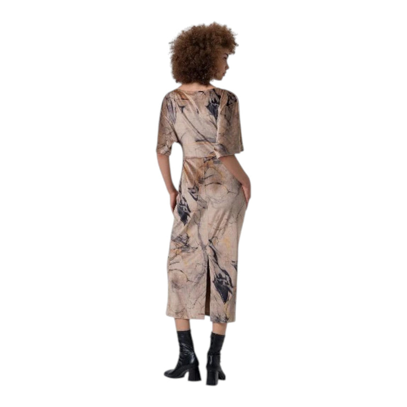 Vestiti casual Donna Surkana - Abito con arricciature in vita - Beige