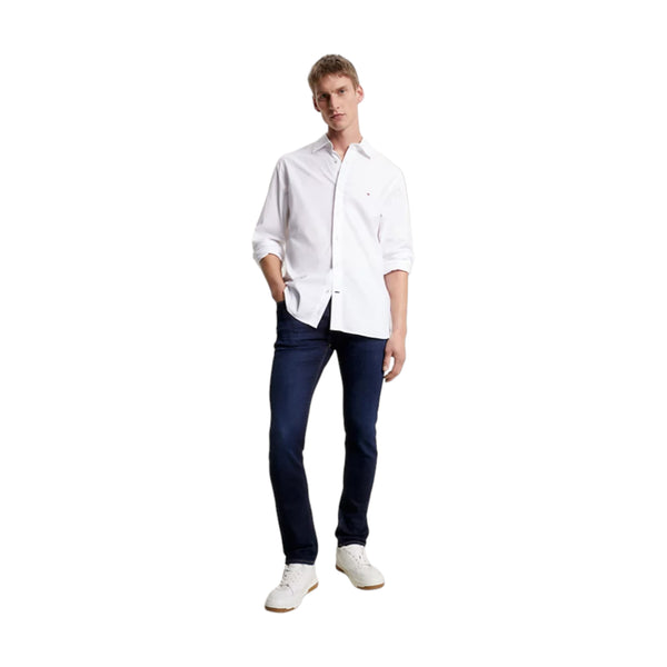 Camicie casual Uomo Tommy Hilfiger - Flex Widespread Poplin Rf Shirt - Bianco