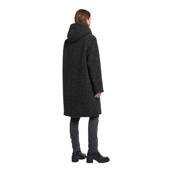 Cappotti Donna RINO & PELLE - Teddy coat with hood - Grigio