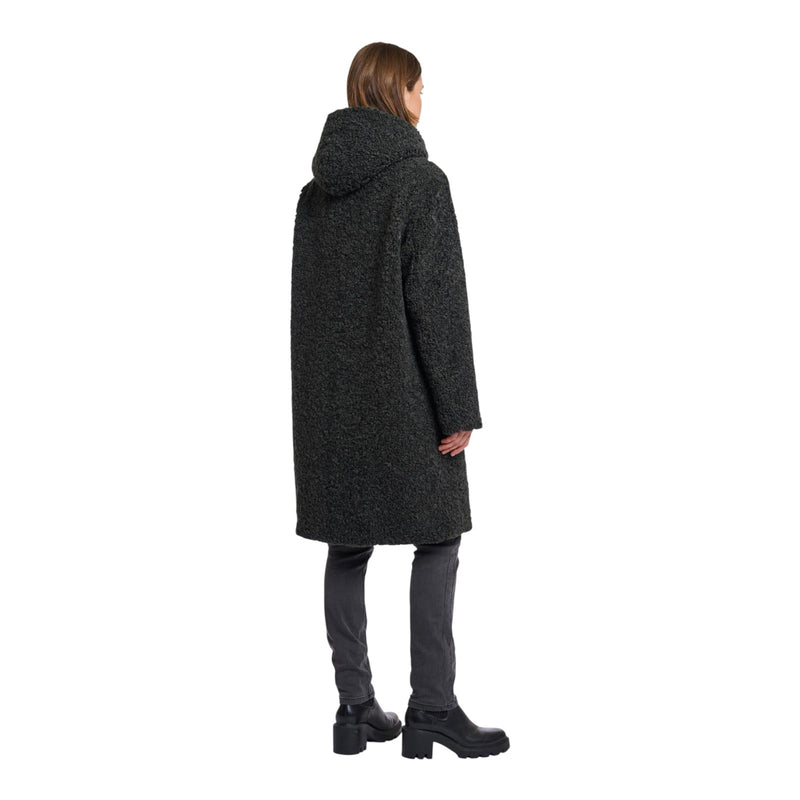 Cappotti Donna RINO & PELLE - Teddy coat with hood - Grigio