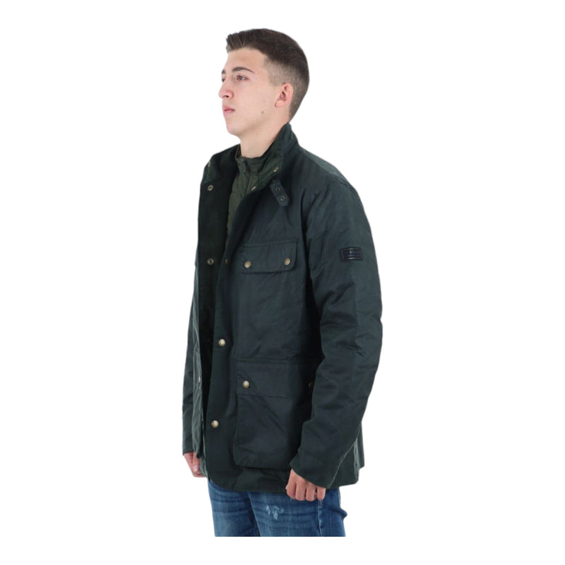 Giubbini Uomo Barbour International - Wellstone Wax Jacket - Verde