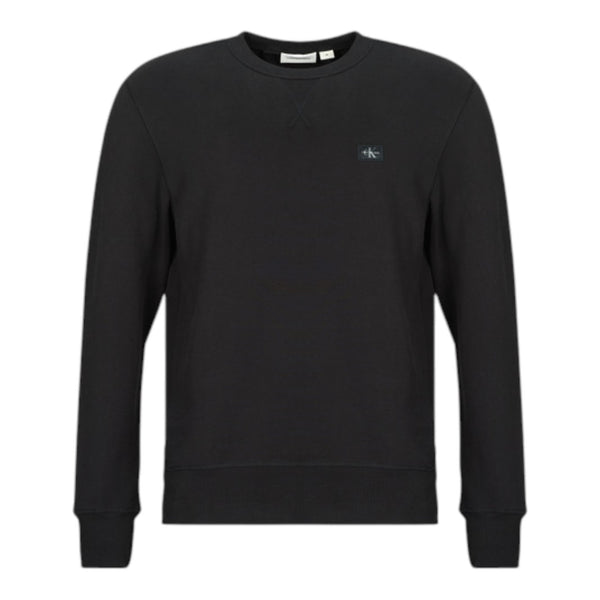 Maglie Uomo Calvin Klein - Ls Cotton Mesh Crew Swtr 12Gg - Nero