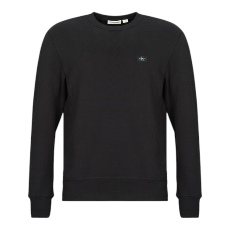 Maglie Uomo Calvin Klein - Ls Cotton Mesh Crew Swtr 12Gg - Nero