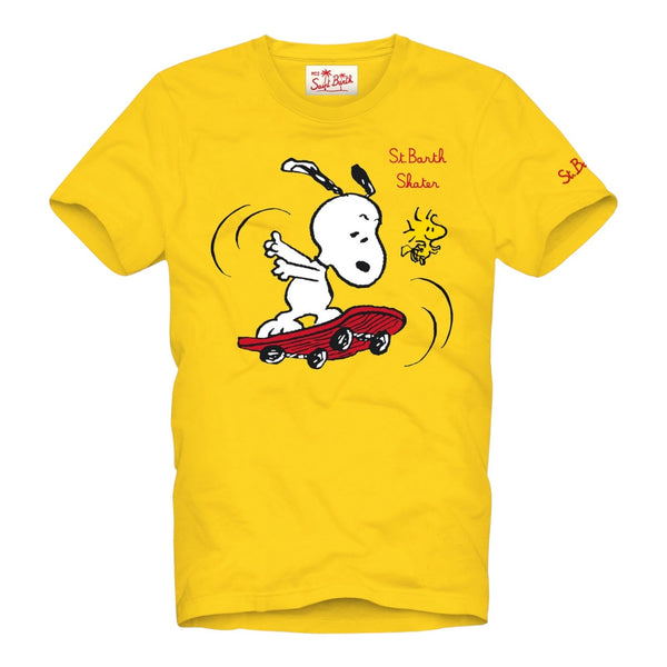 T-shirt Bambini Unisex Mc2 Saint Barth - T-Shirt Boy Cotton Classic T Shirt - Giallo