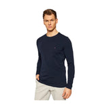 Maglie a manica lunga Uomo Tommy Hilfiger - Stretch Slim Fit Long Sleeve Tee - Blu