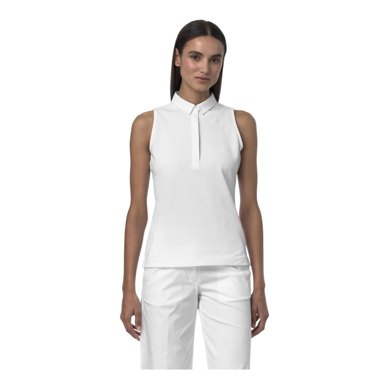 Polo Donna K-Way - Adour Pique - Bianco