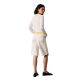 Cardigan Donna Calvin Klein - Soft Touch Ls Short Cardigan - Bianco