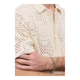 Maglie Uomo Levi's - Sweater Camp Shirt Pointelle Crochet Egr - Multicolore