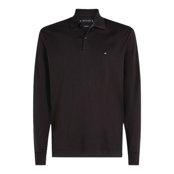 Polo Uomo Tommy Hilfiger - L/S Liquid Cotton Reg Polo - Nero