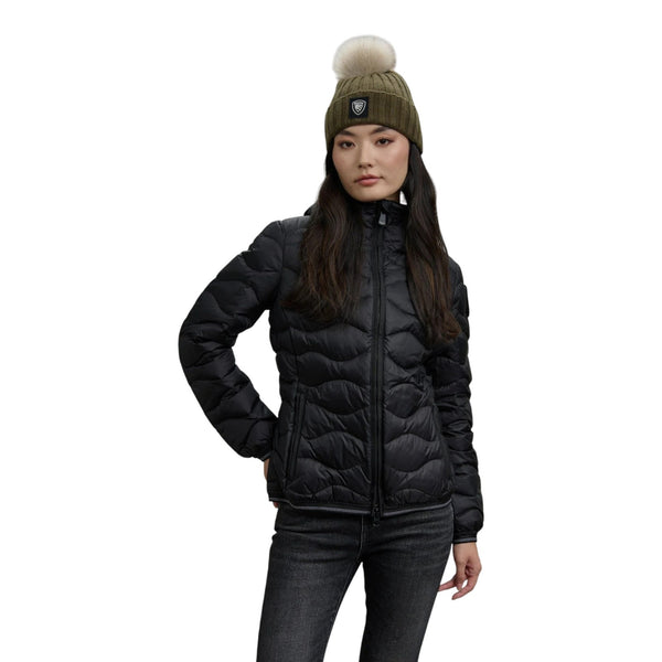 Piumini Donna Blauer - Camelia Wave Down Jacket - Nero